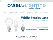 Tablet Screenshot of caselllighting.com